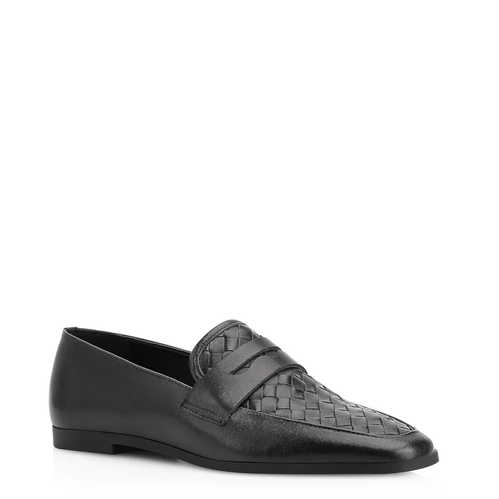 Mocassim Tressê Couro Preto