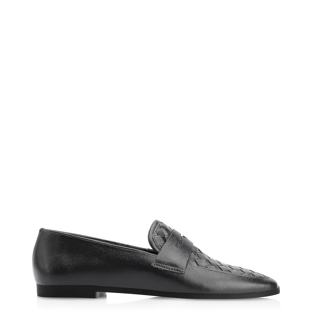 Mocassim Tressê Couro Preto - imagem 2