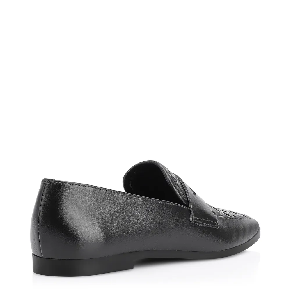 Mocassim Tressê Couro Preto - imagem 3