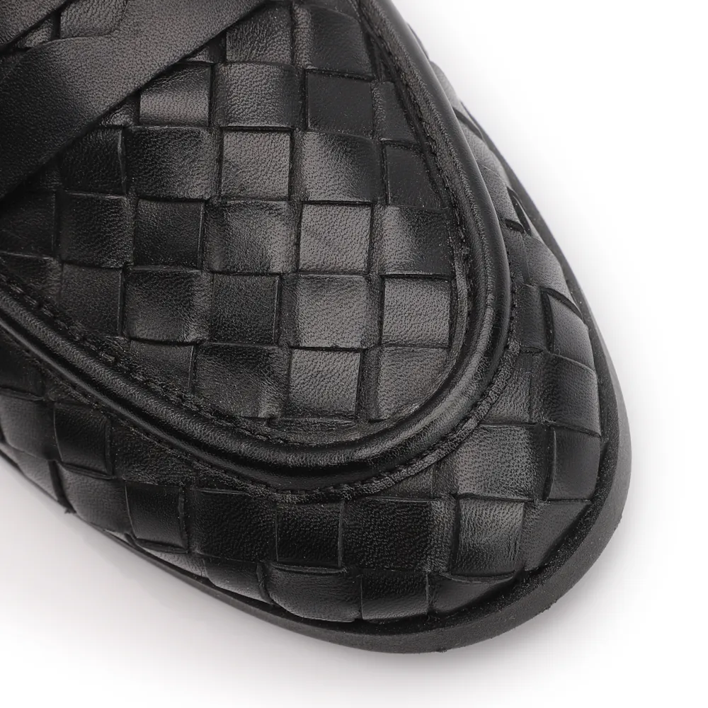 Mocassim Tressê Couro Preto - imagem 7