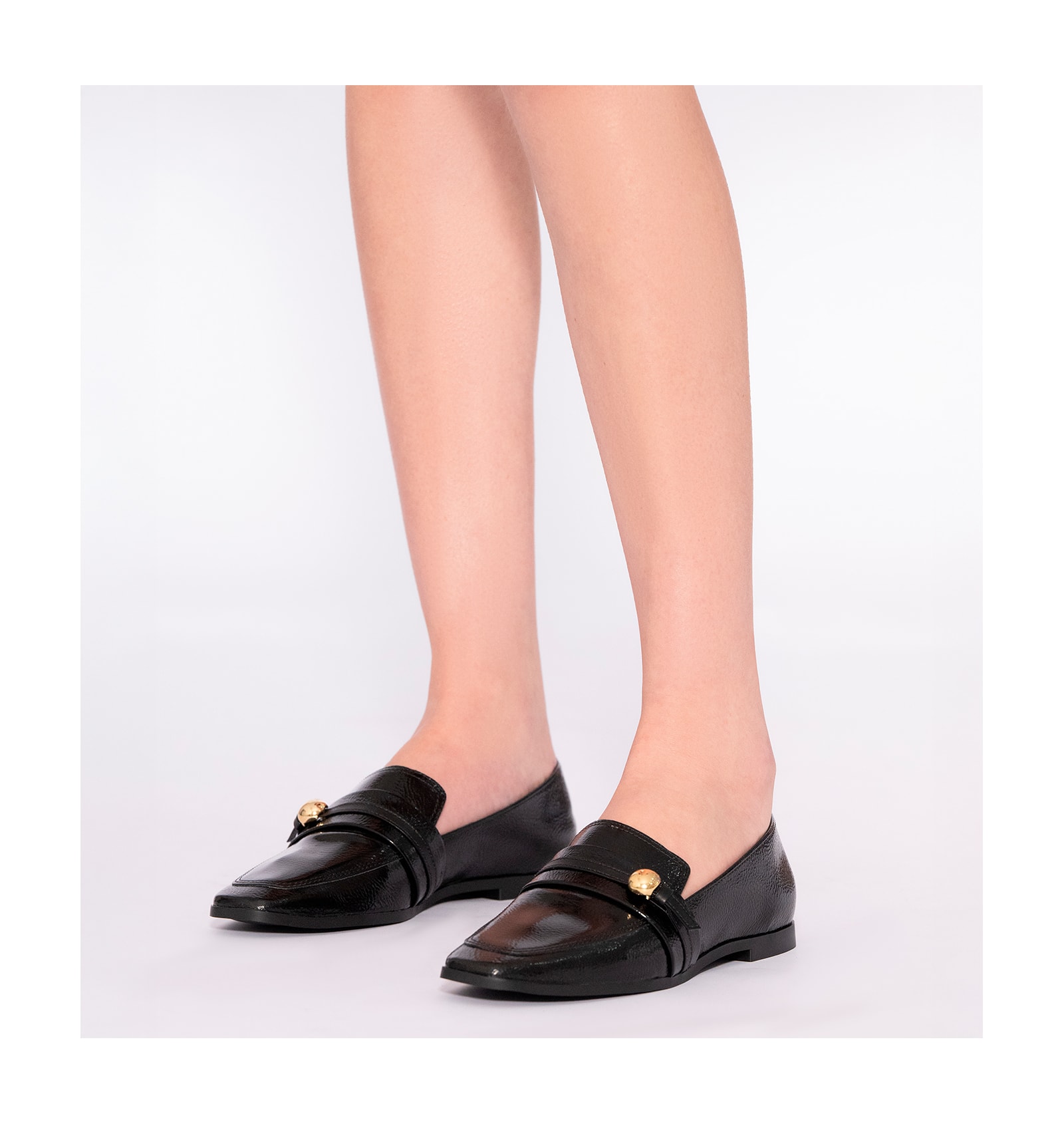 Mocassim Verniz Preto