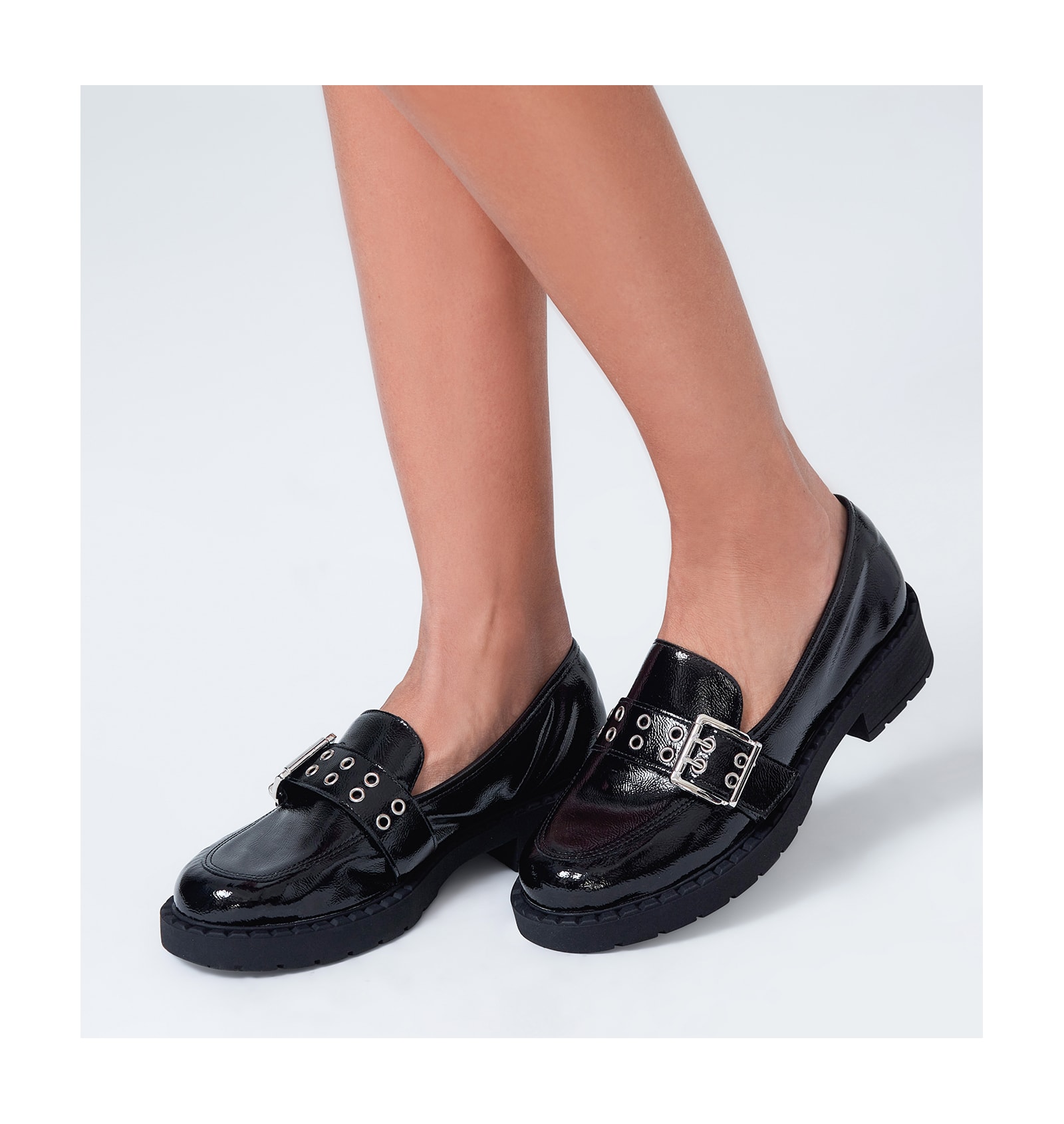 Mocassim Verniz Preto