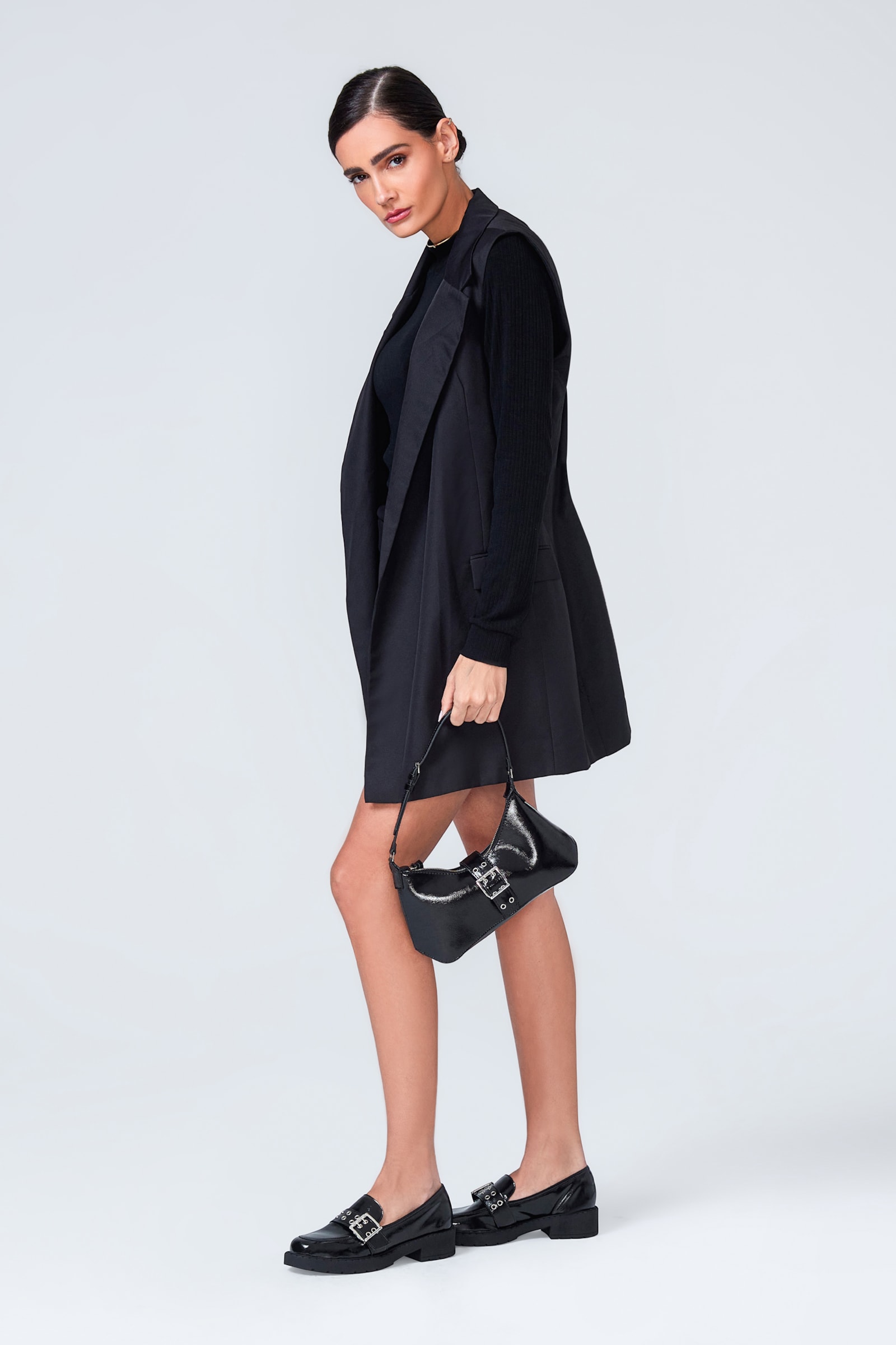 Mocassim Verniz Preto