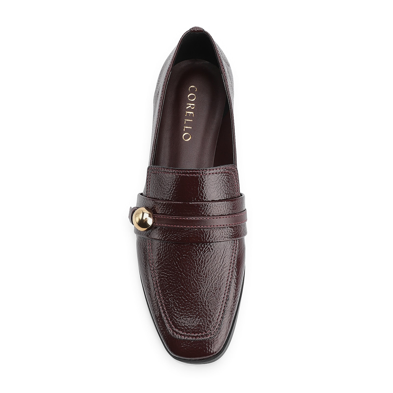Mocassim Verniz Vinho Escuro