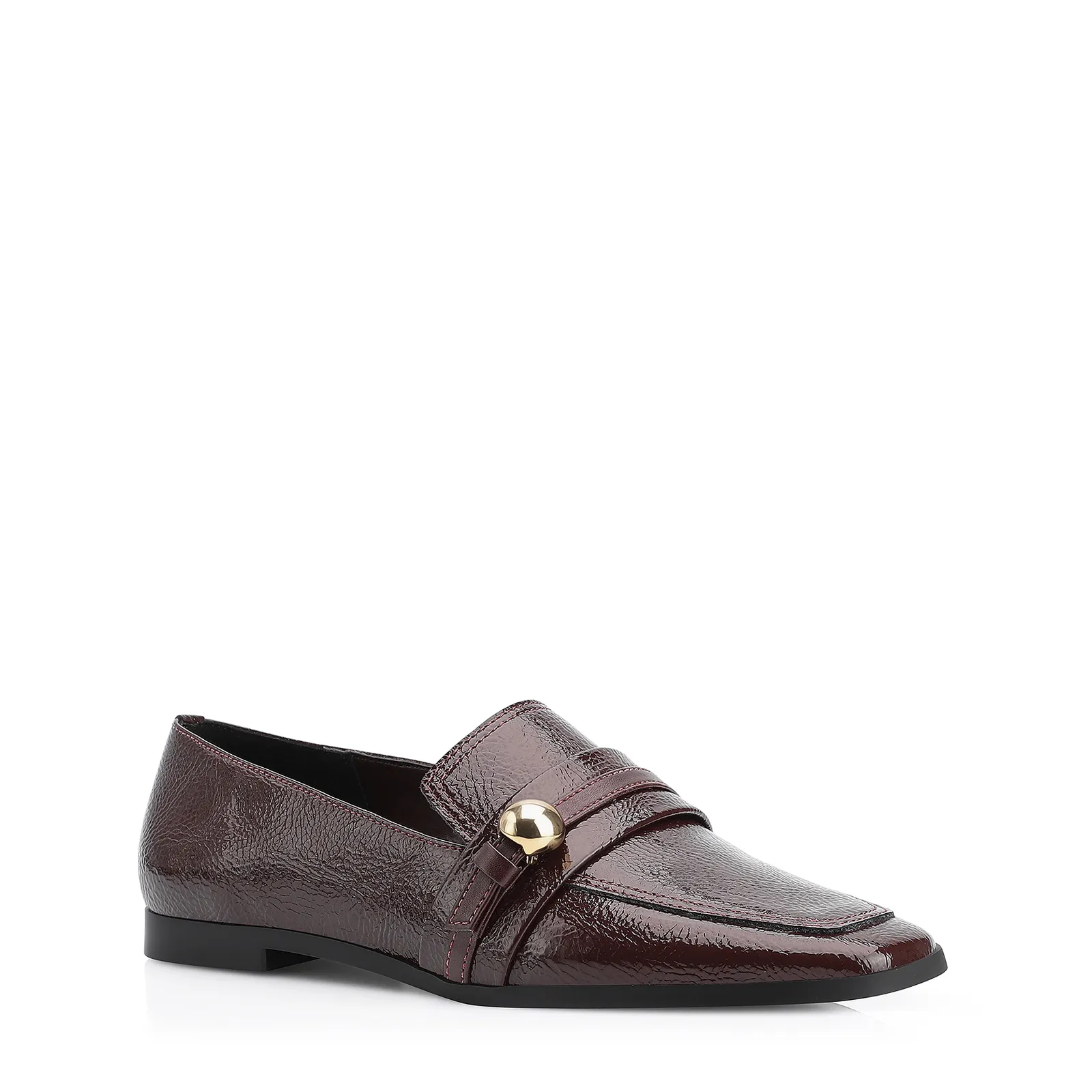 Mocassim Verniz Vinho Escuro