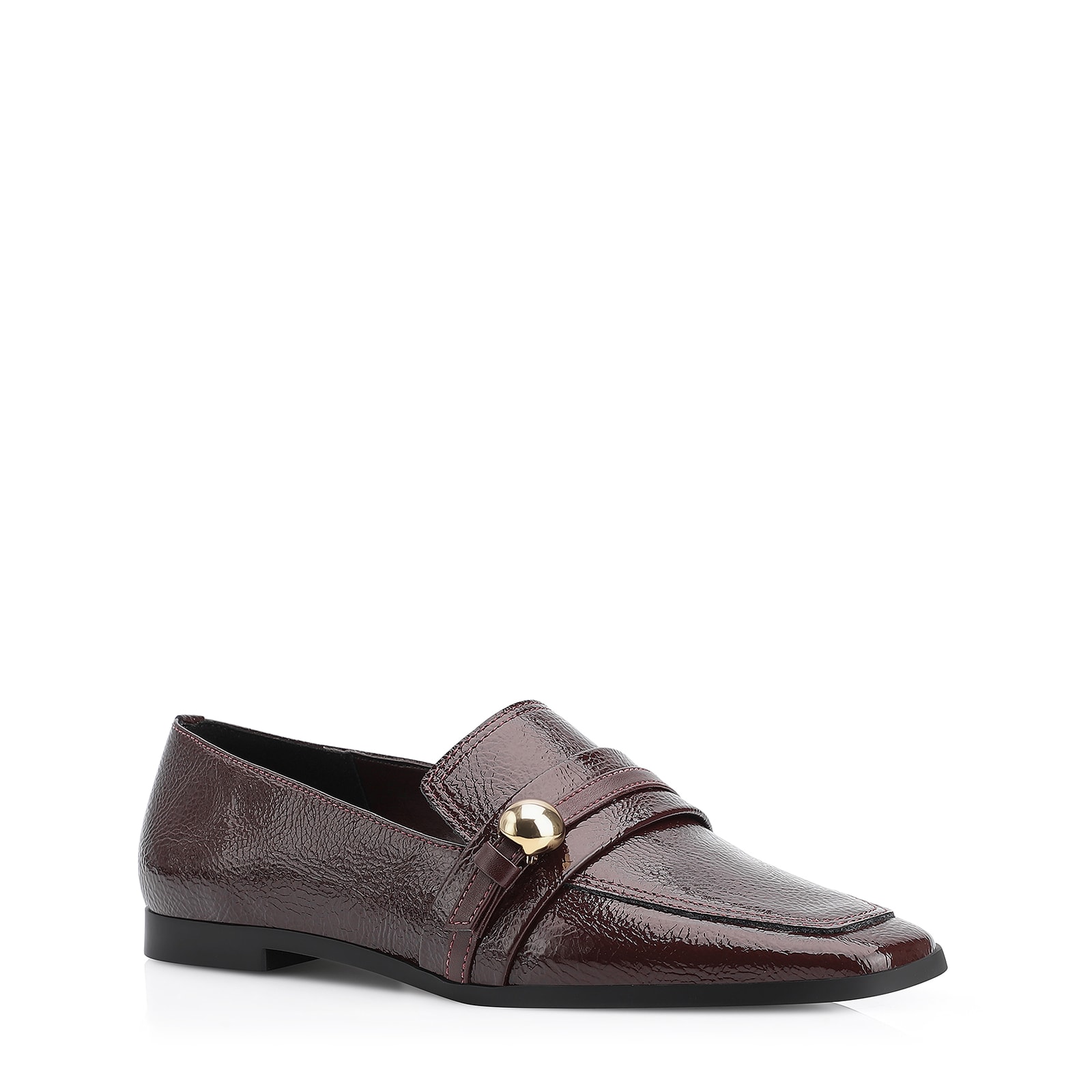 Mocassim Verniz Vinho Escuro