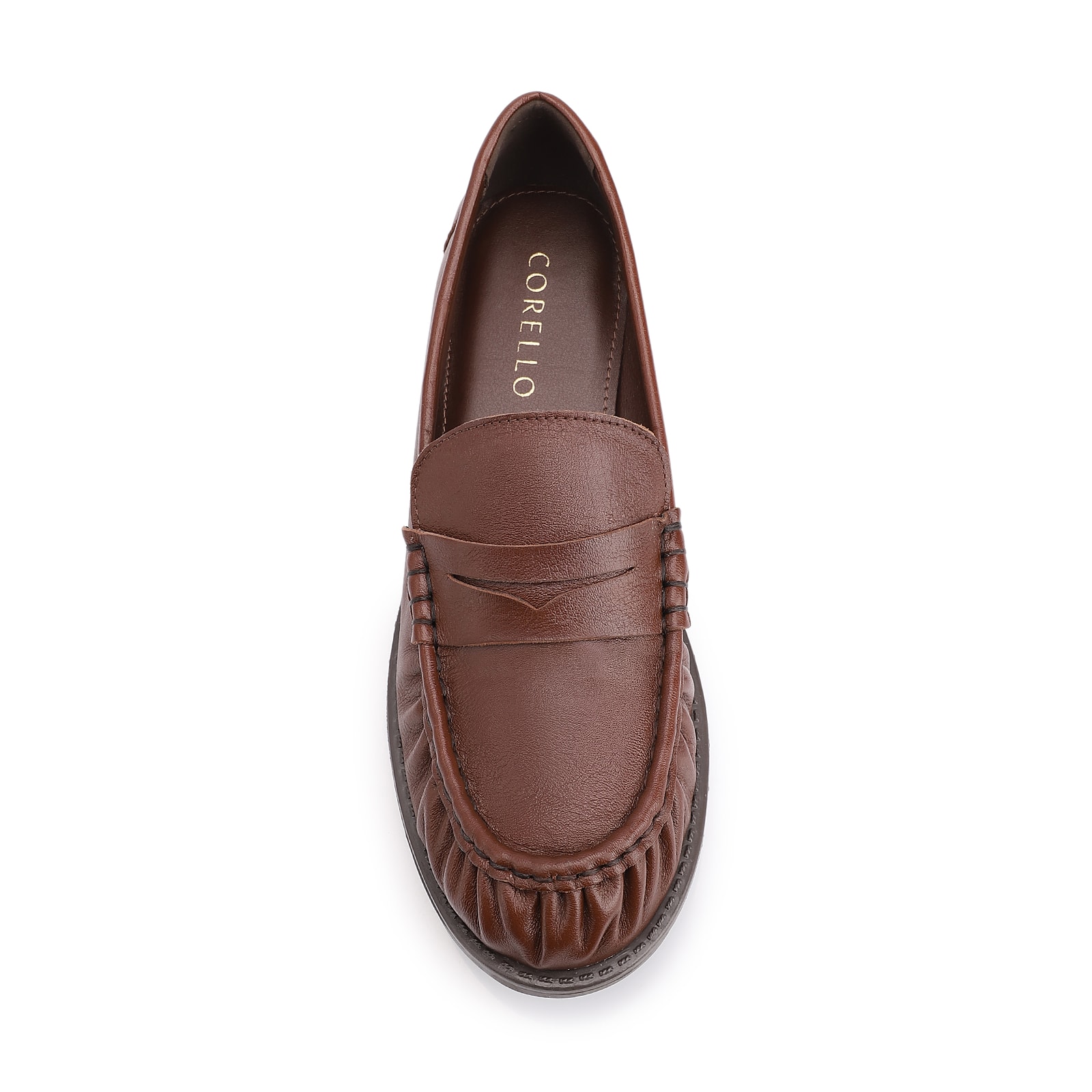 Mocassin Couro Marrom