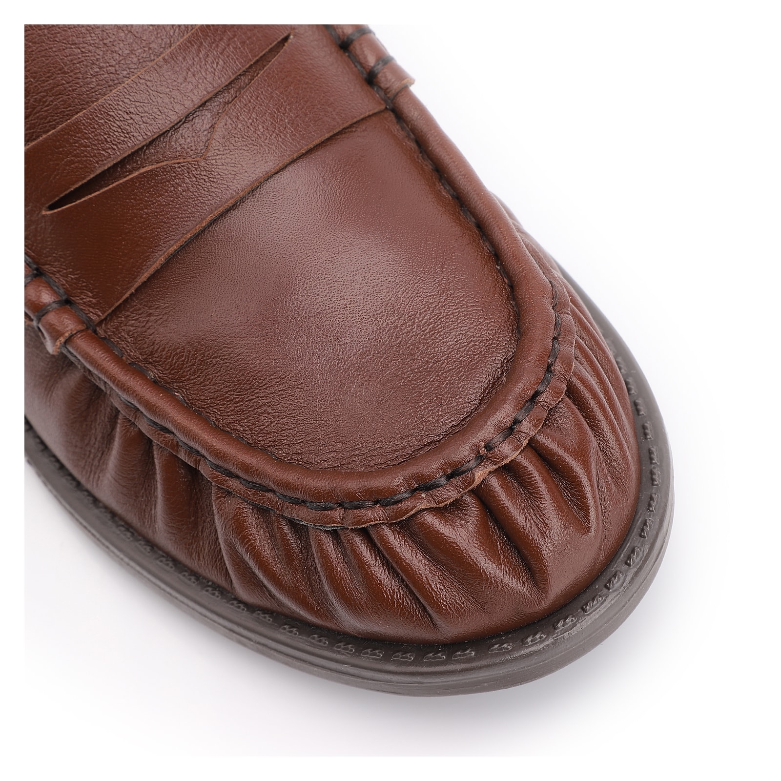 Mocassin Couro Marrom