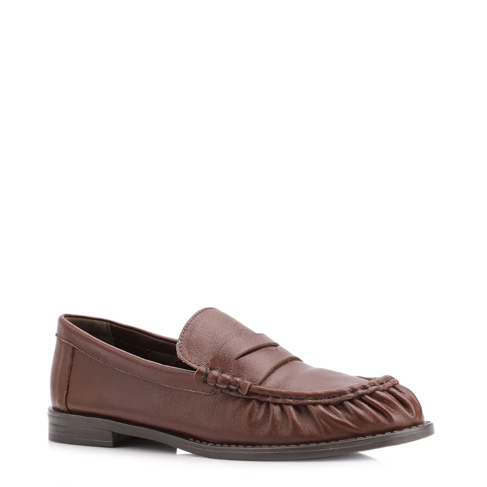 Mocassin Couro Marrom