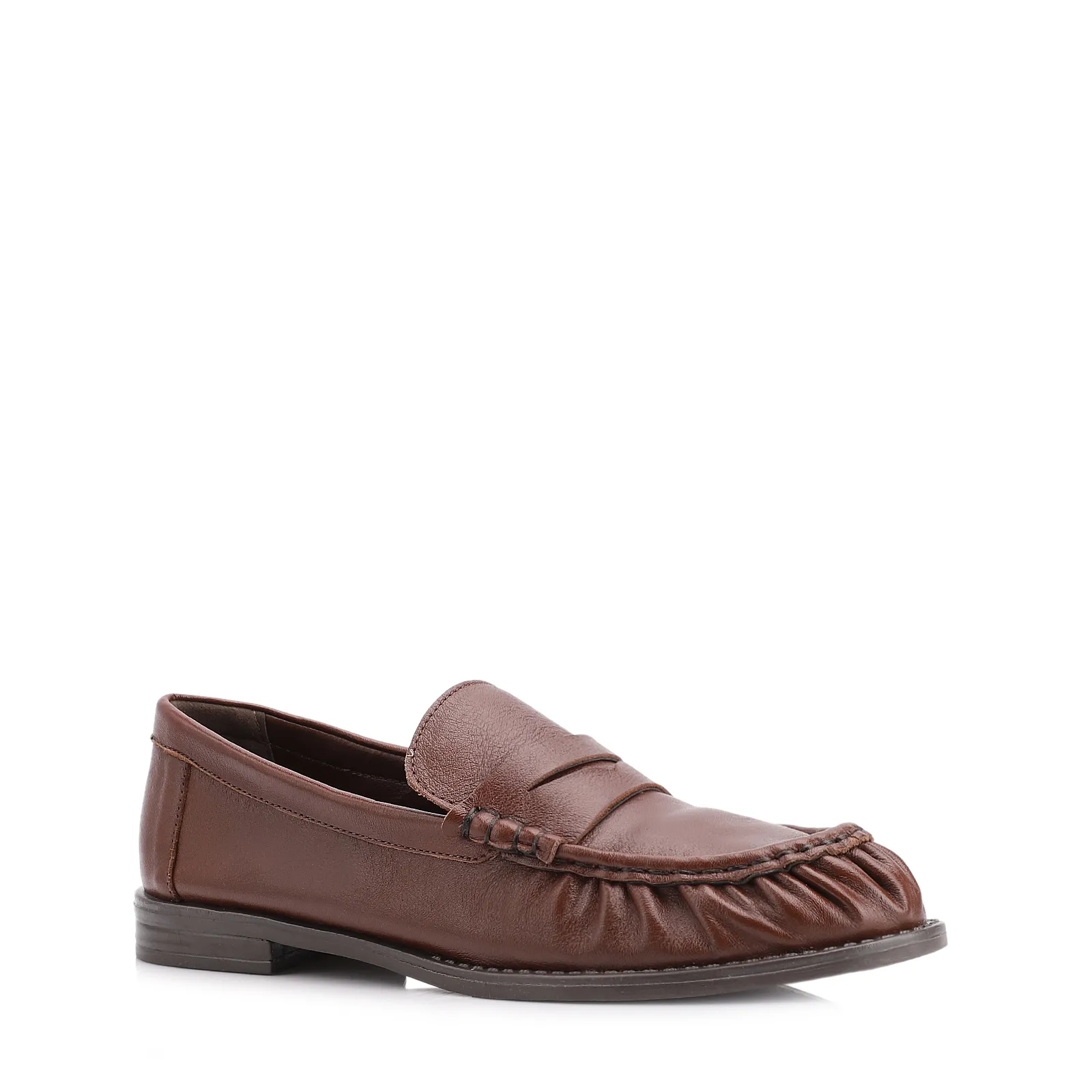 Mocassin Couro Marrom