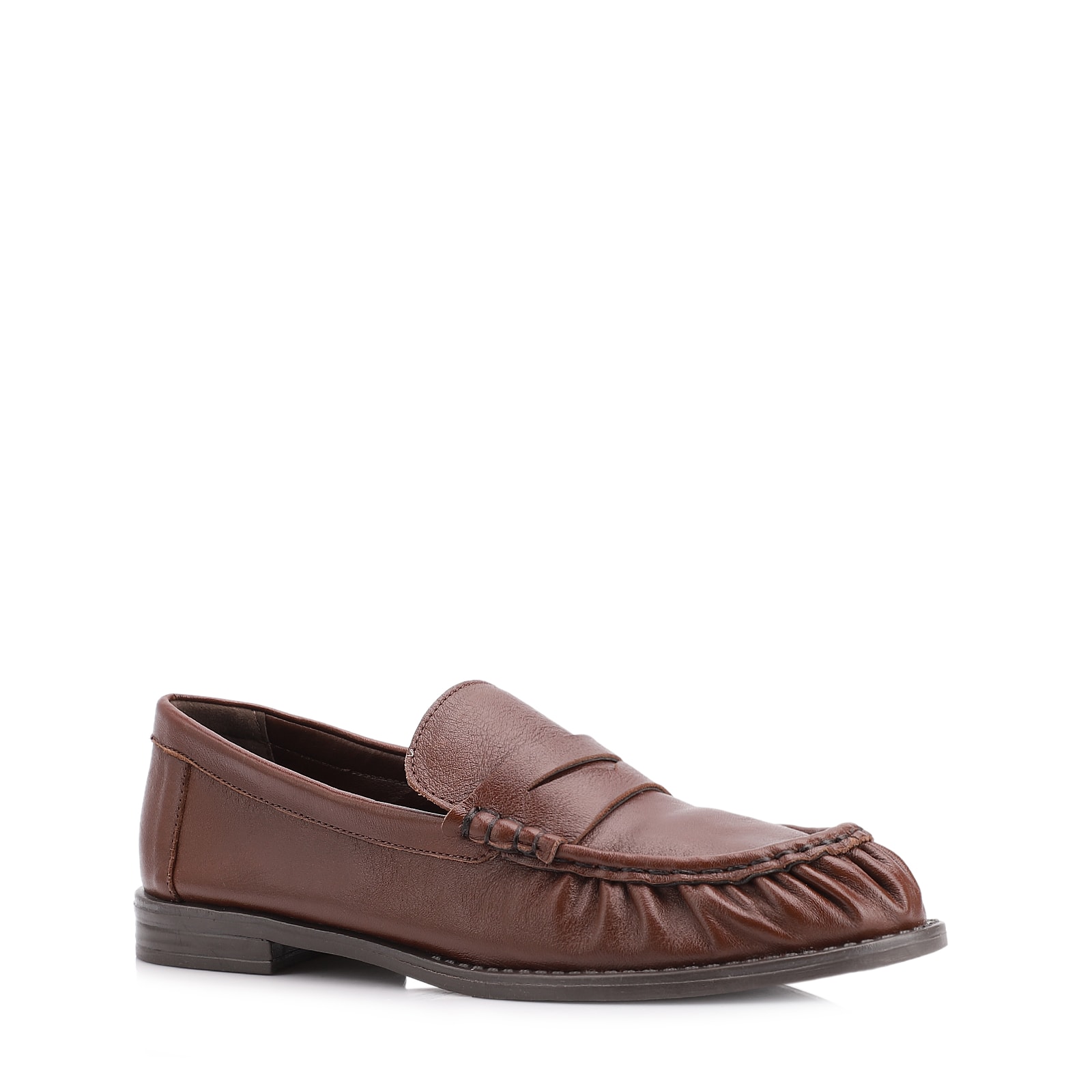 Mocassin Couro Marrom
