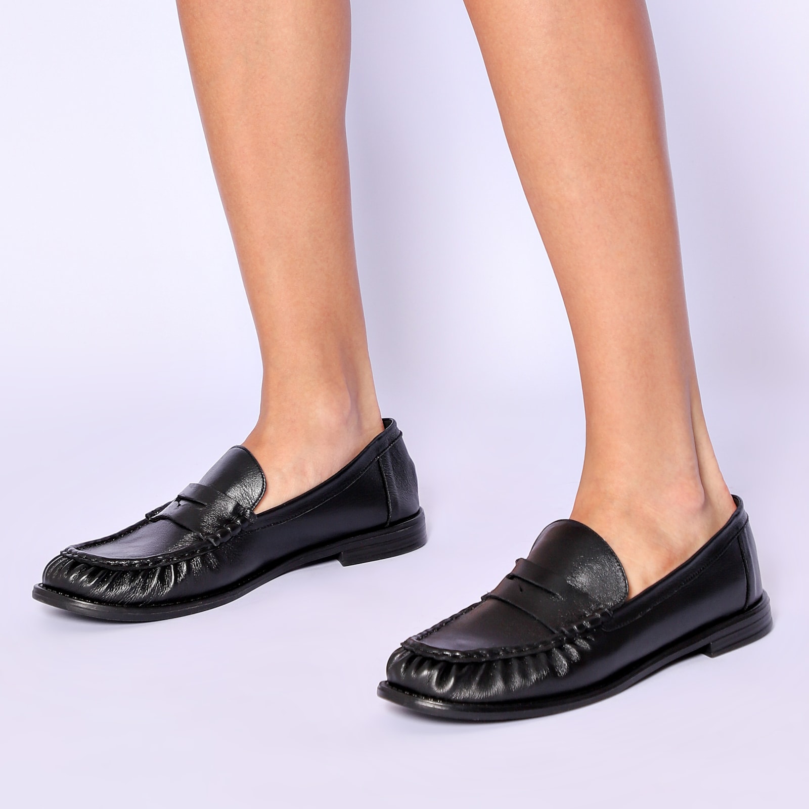 Mocassin Couro Preto