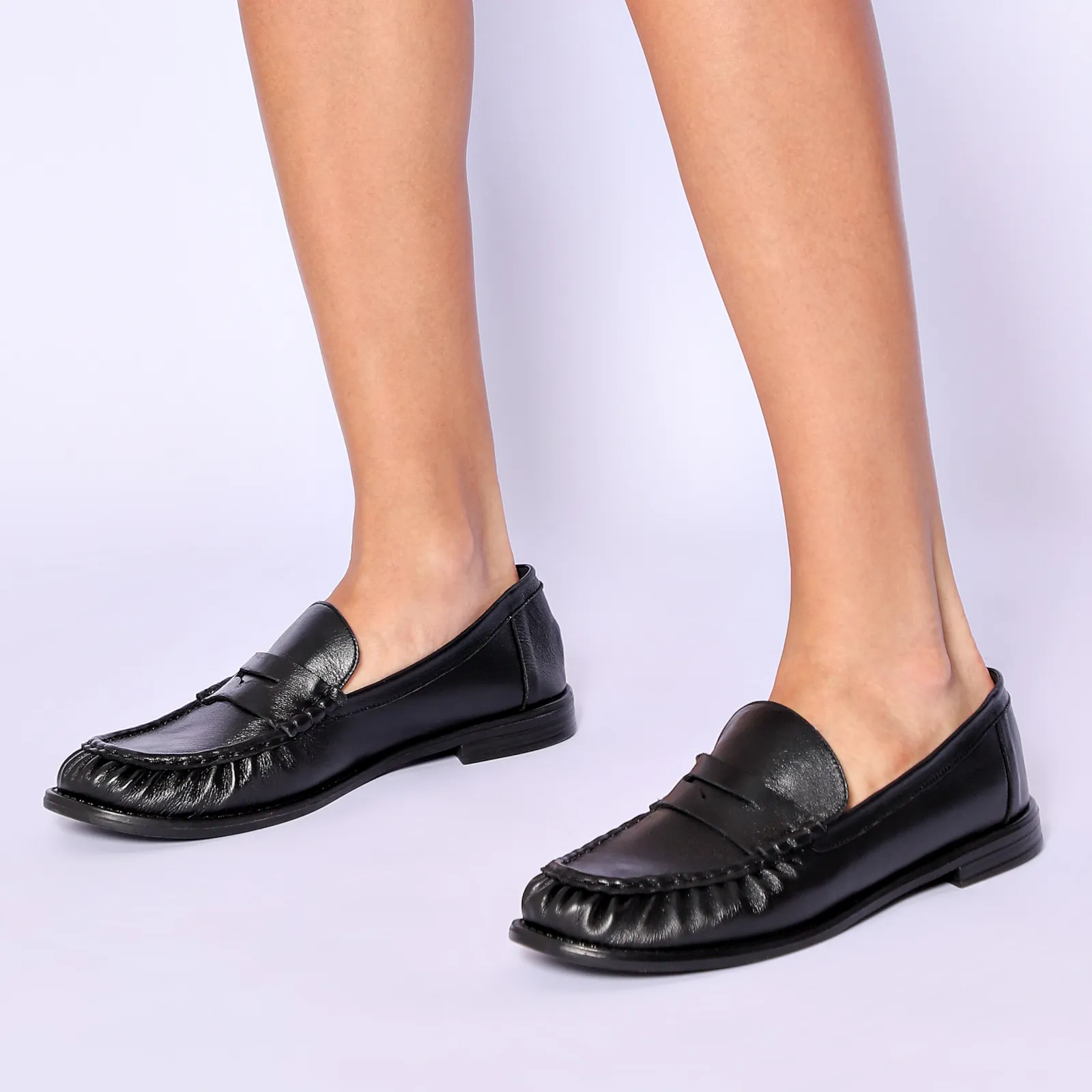 Mocassin Couro Preto