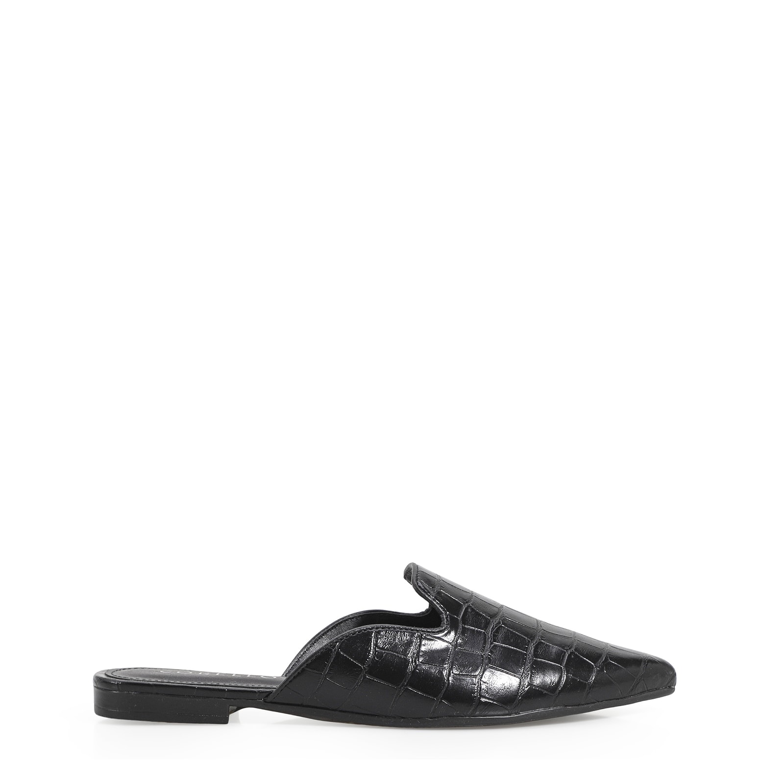 Mule Alt Croco Preto