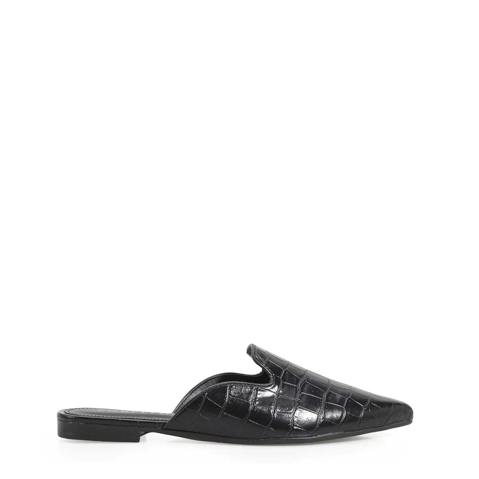 Mule Alt Croco Preto