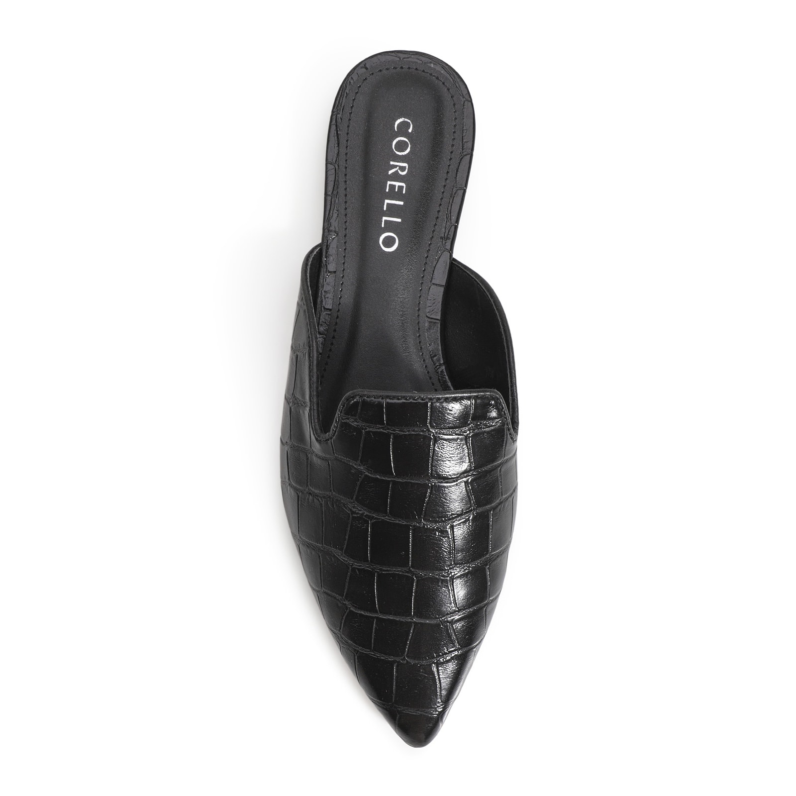 Mule Alt Croco Preto