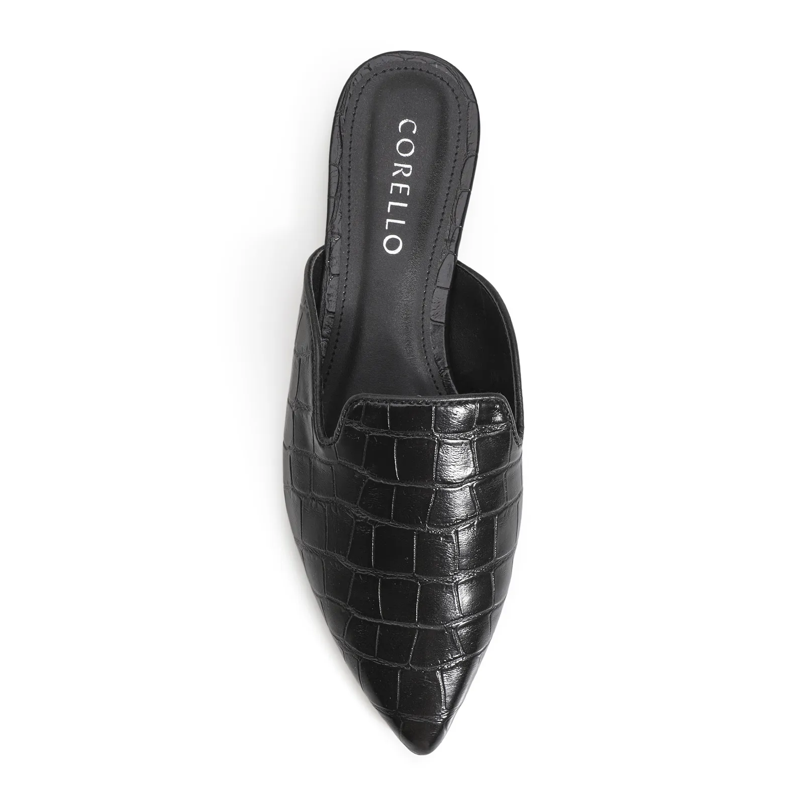 Mule Alt Croco Preto