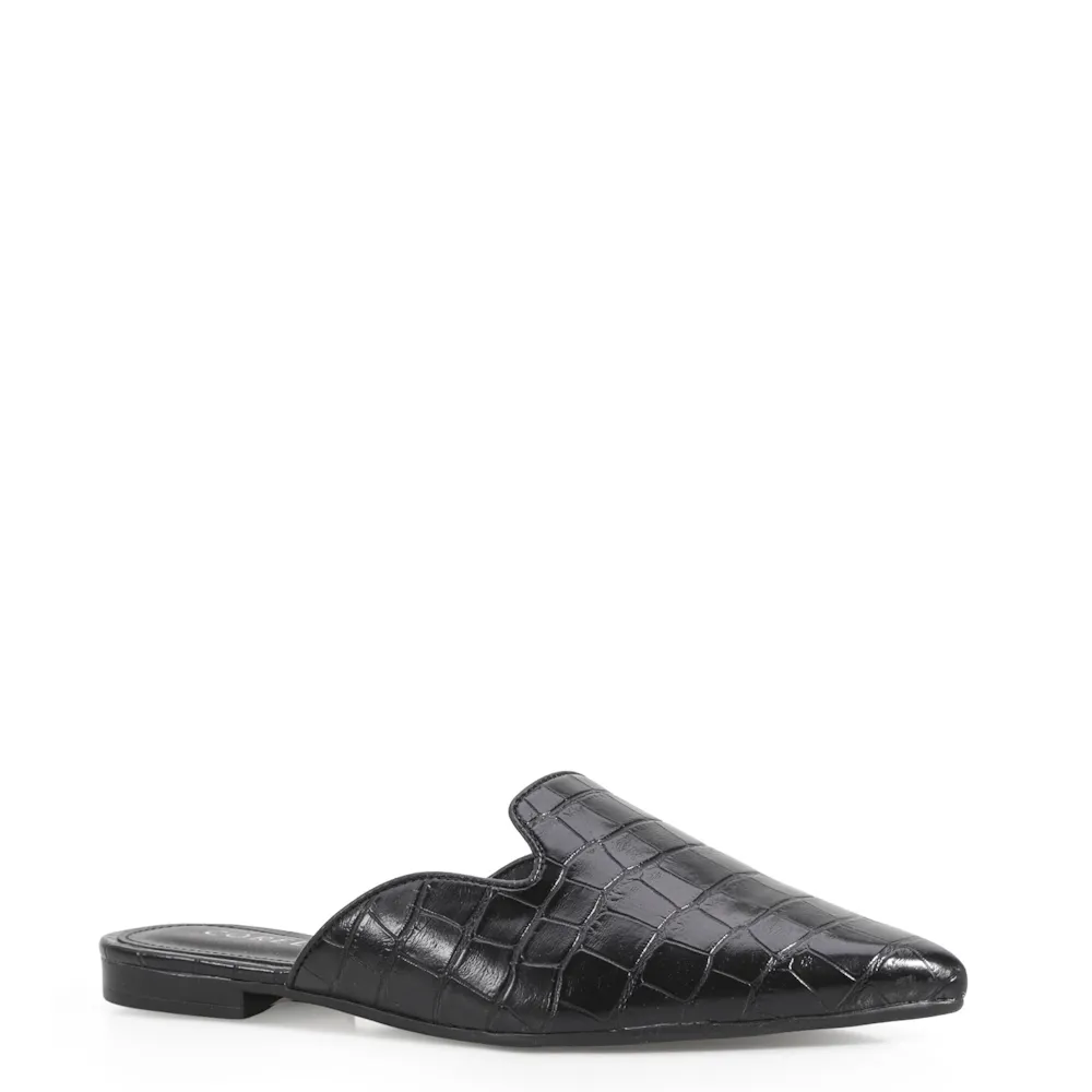 Mule Alt Croco Preto