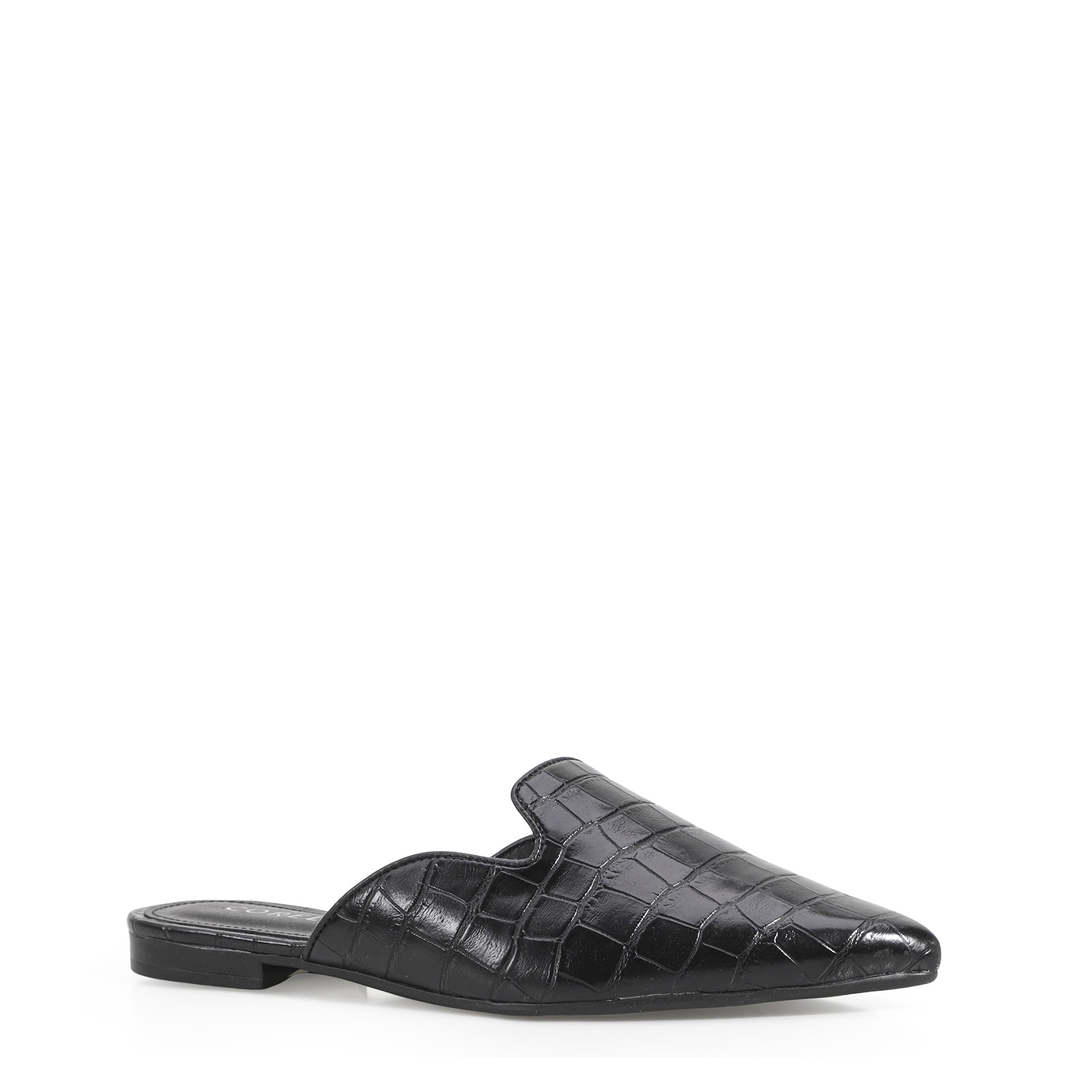 Mule Alt Croco Preto