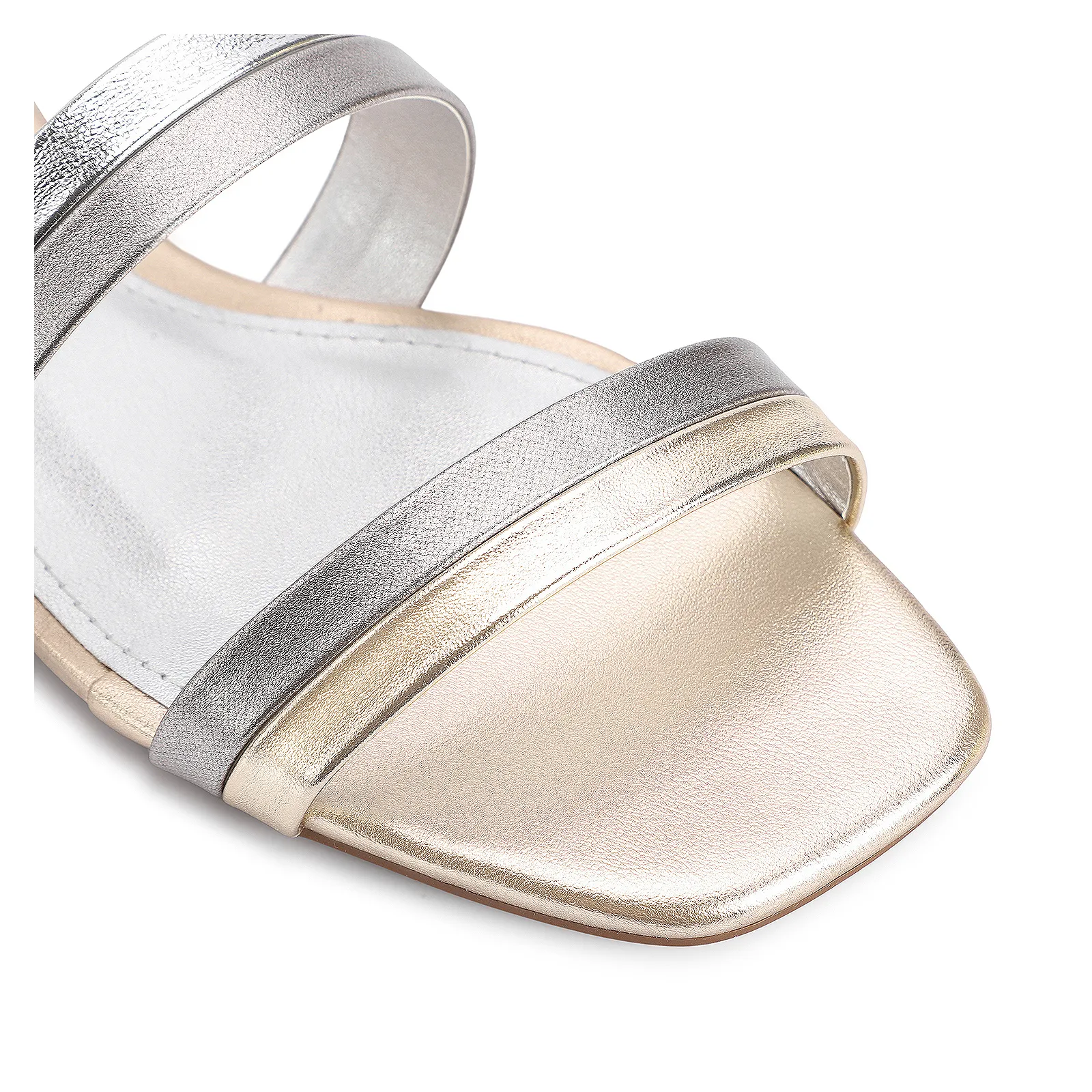 Mule Alt Dourado/Prata