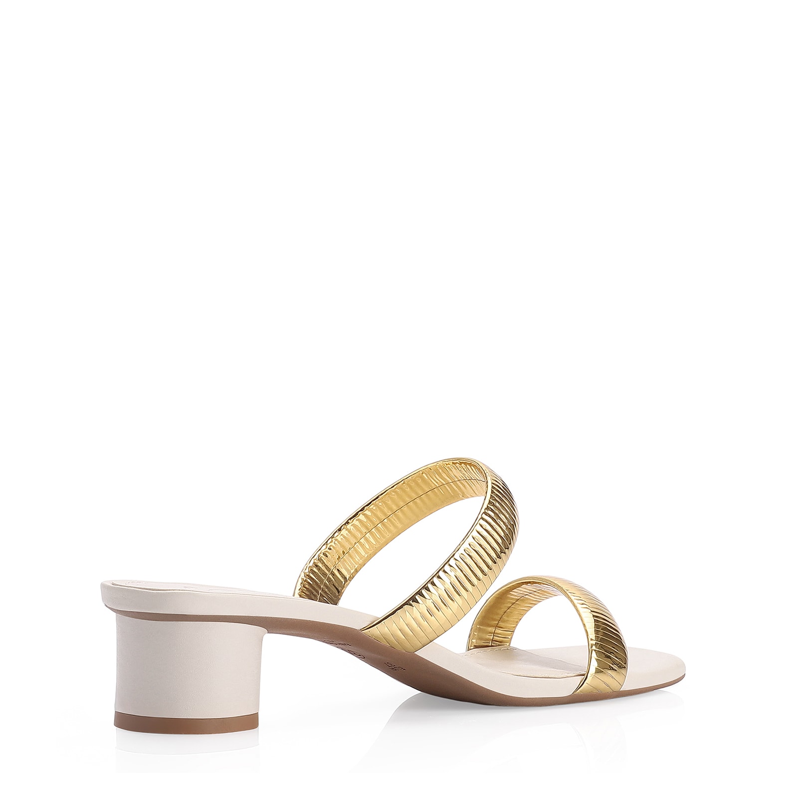 Mule Alt Off White/Alt Dourado