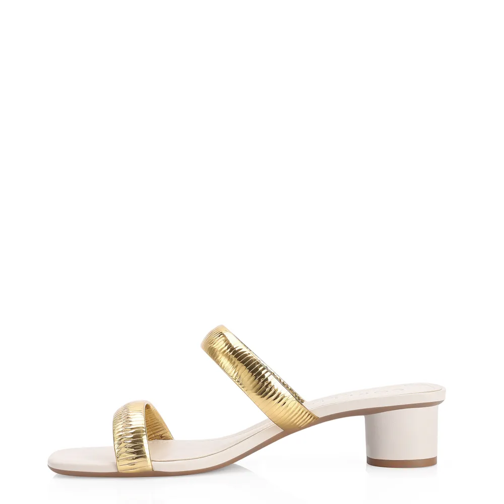 Mule Alt Off White/Alt Dourado - imagem 4
