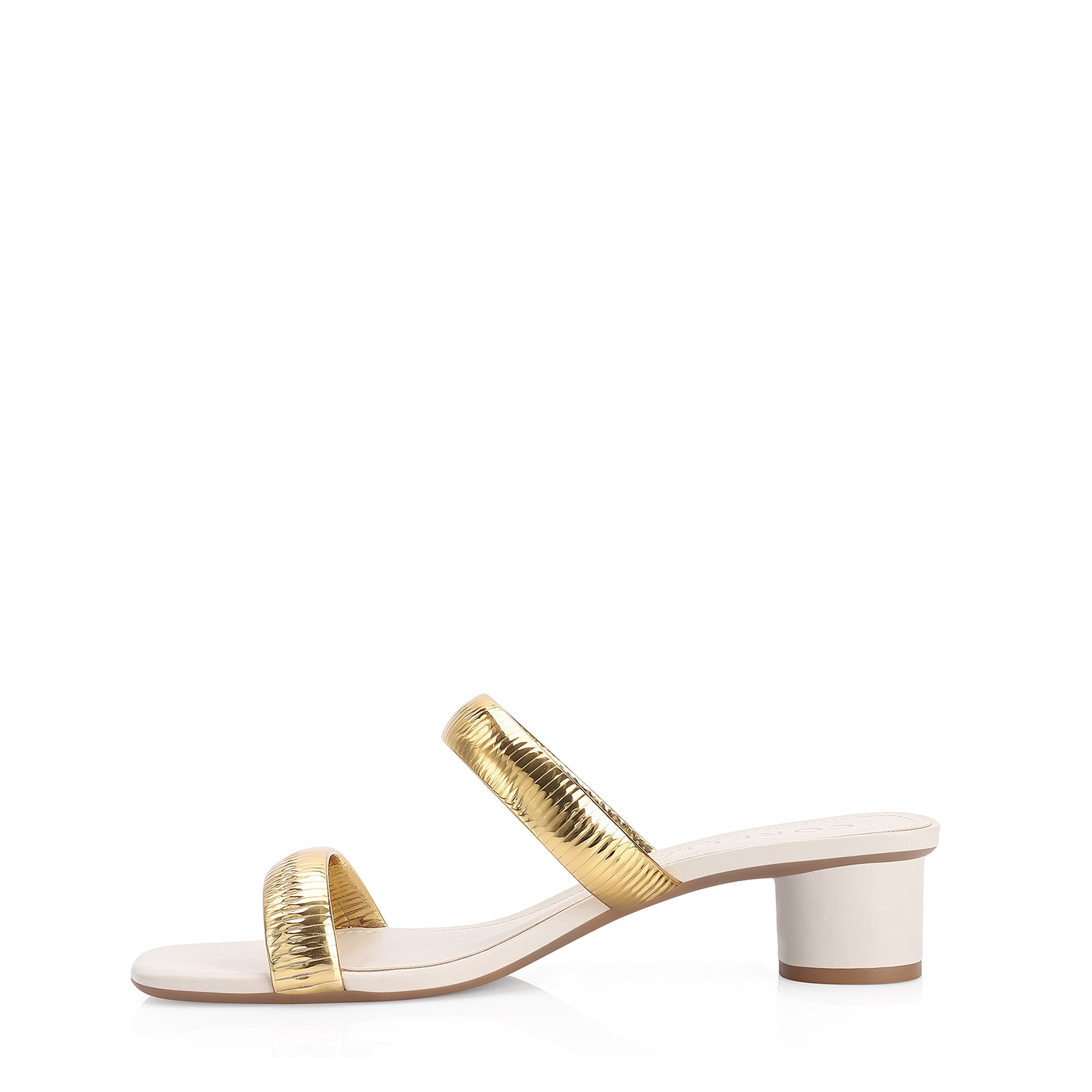 Mule Alt Off White/Alt Dourado