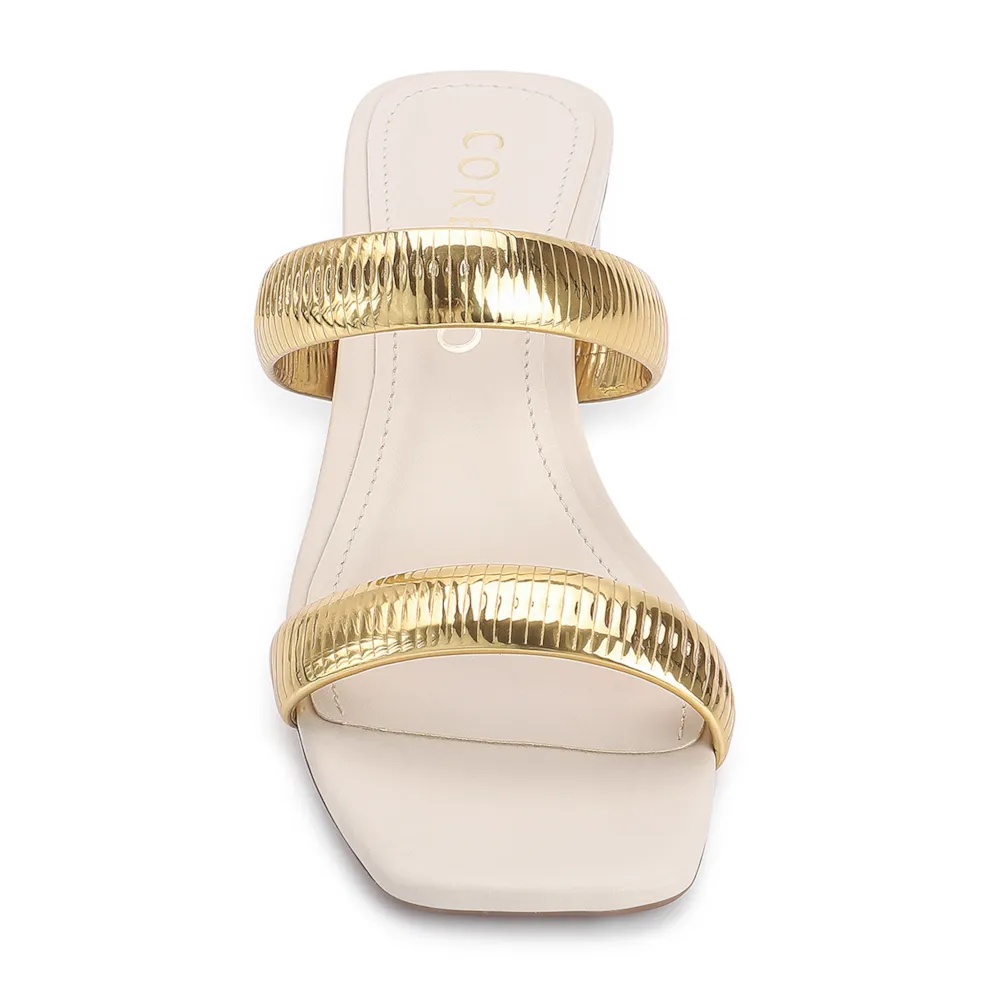 Mule Alt Off White/Alt Dourado - imagem 5