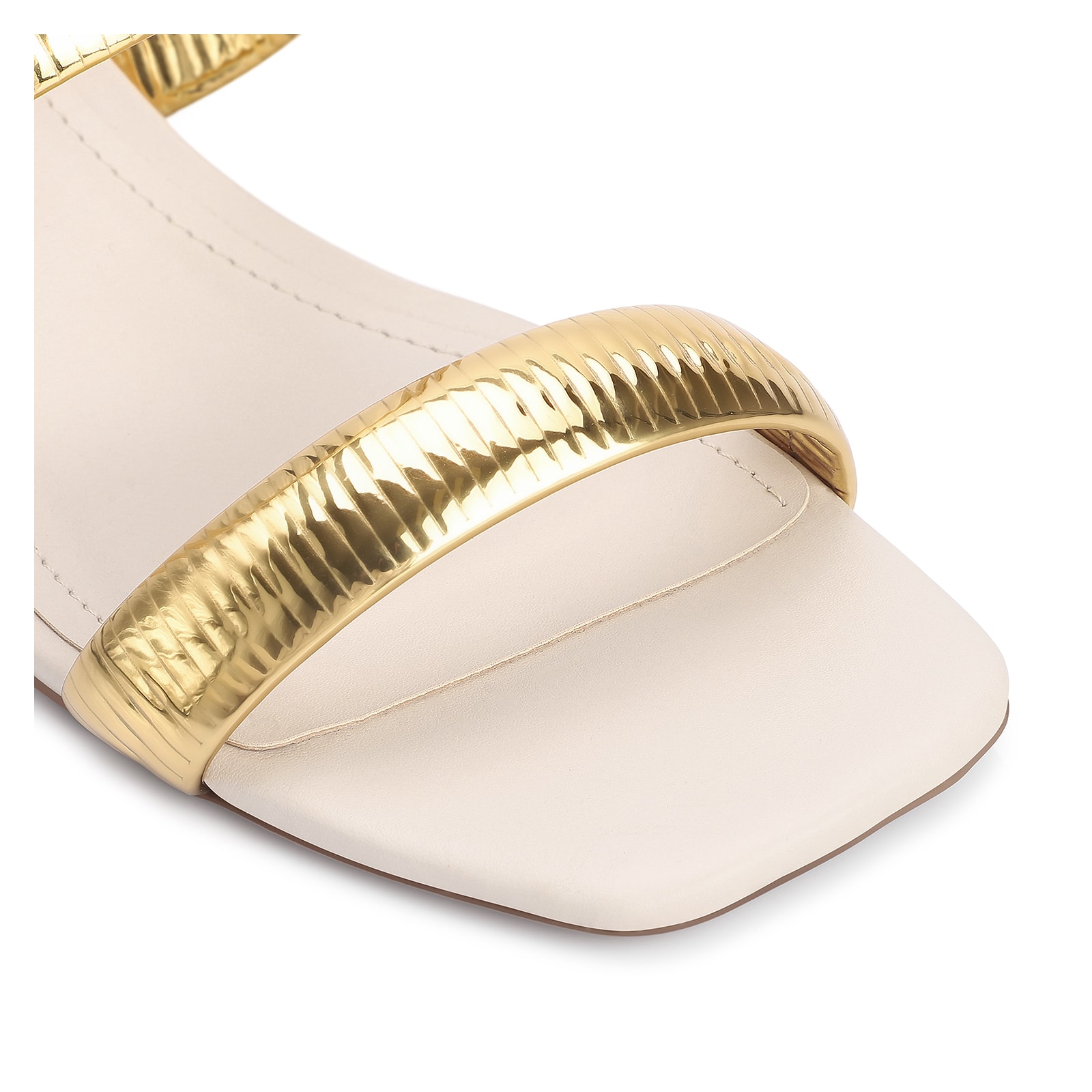 Mule Alt Off White/Alt Dourado