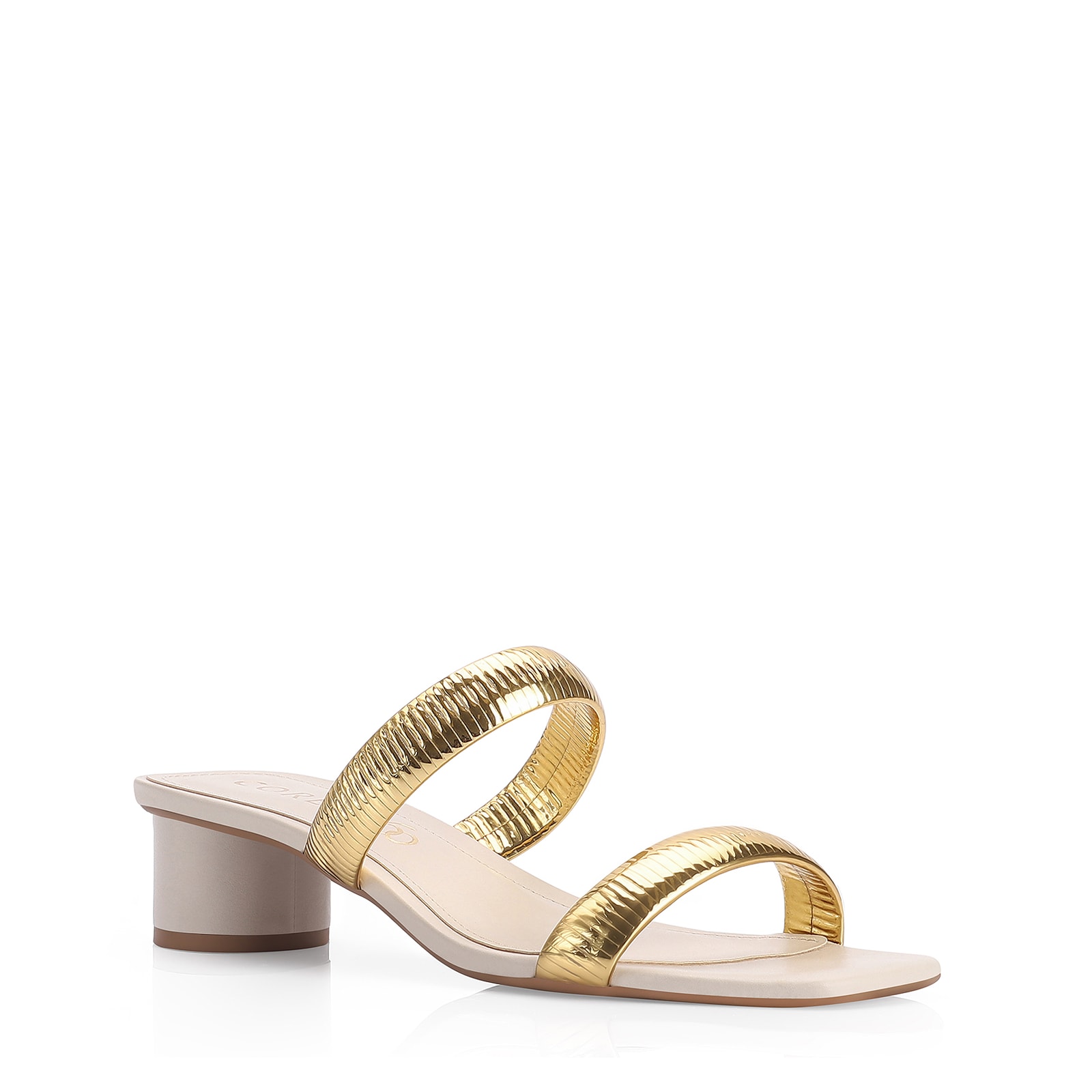 Mule Alt Off White/Alt Dourado