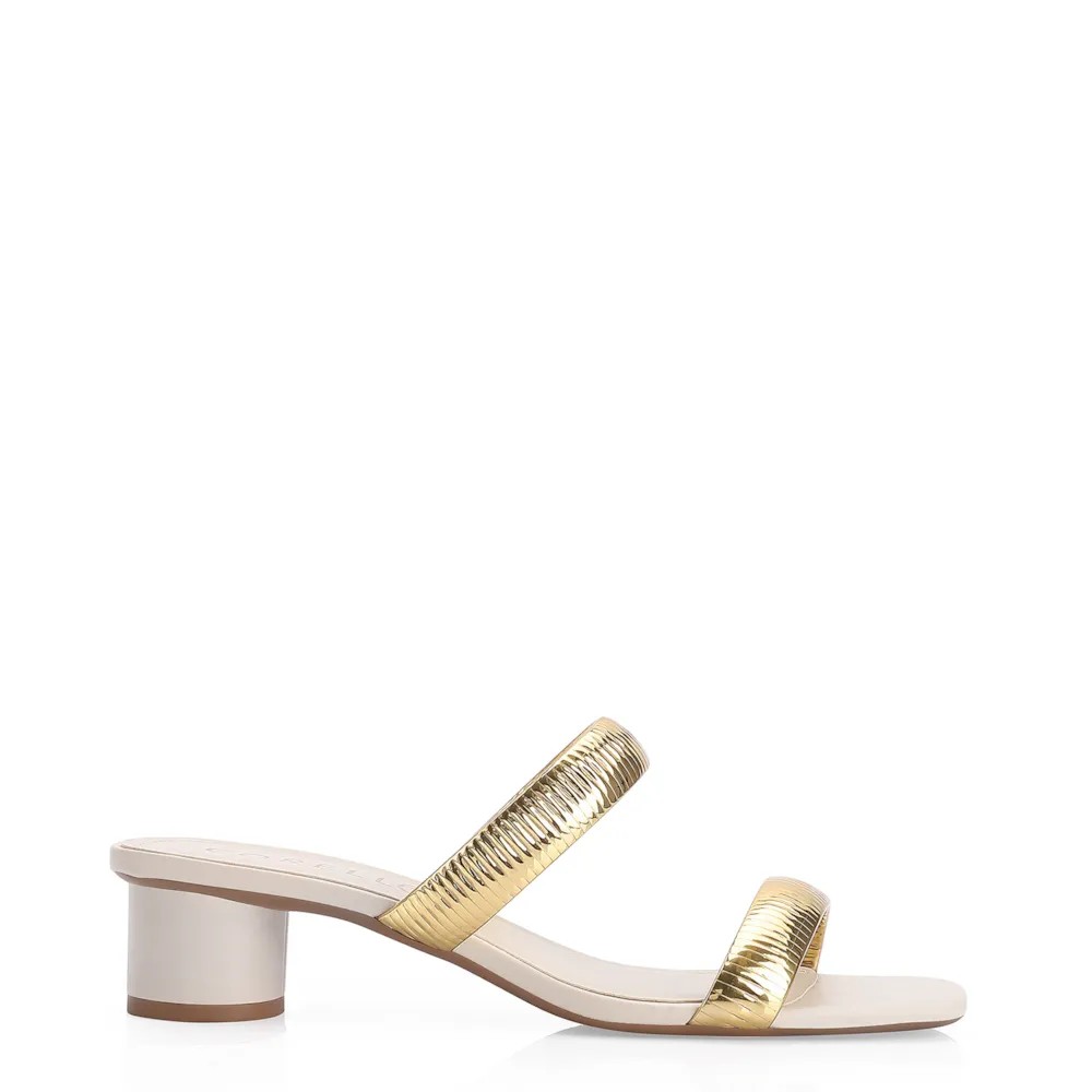 Mule Alt Off White/Alt Dourado - imagem 2