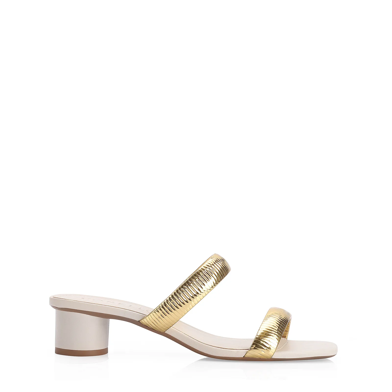 Mule Alt Off White/Alt Dourado
