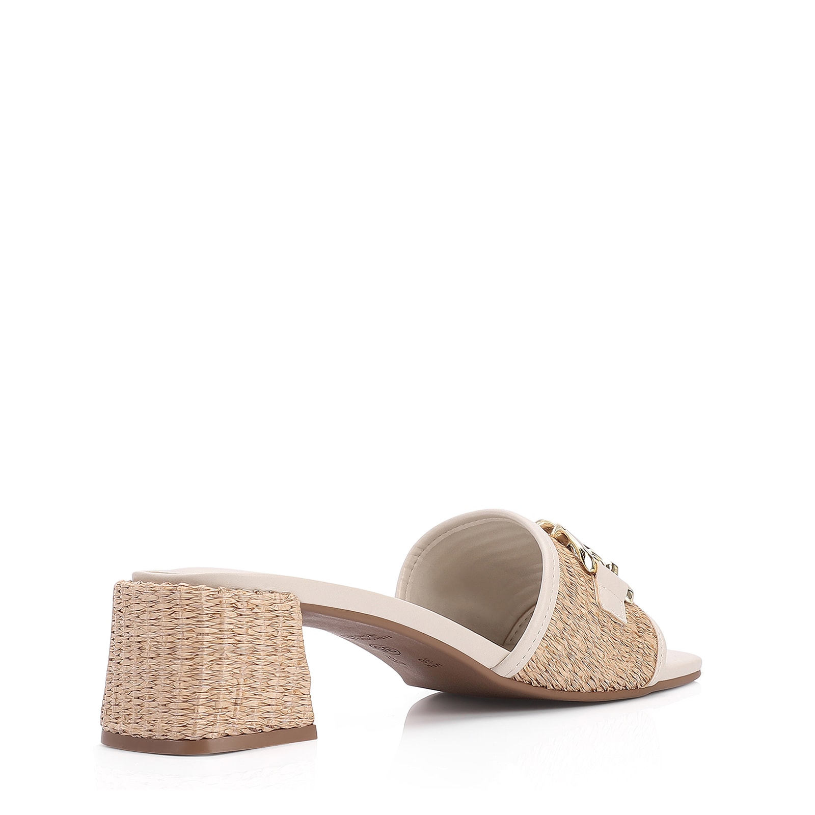 Mule Alt Off White/Ráfia