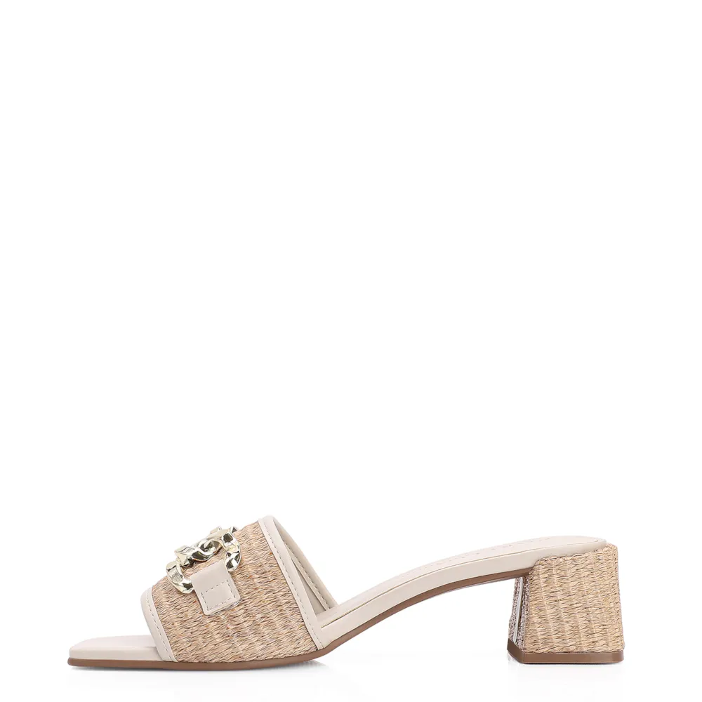 Mule Alt Off White/Ráfia - imagem 5
