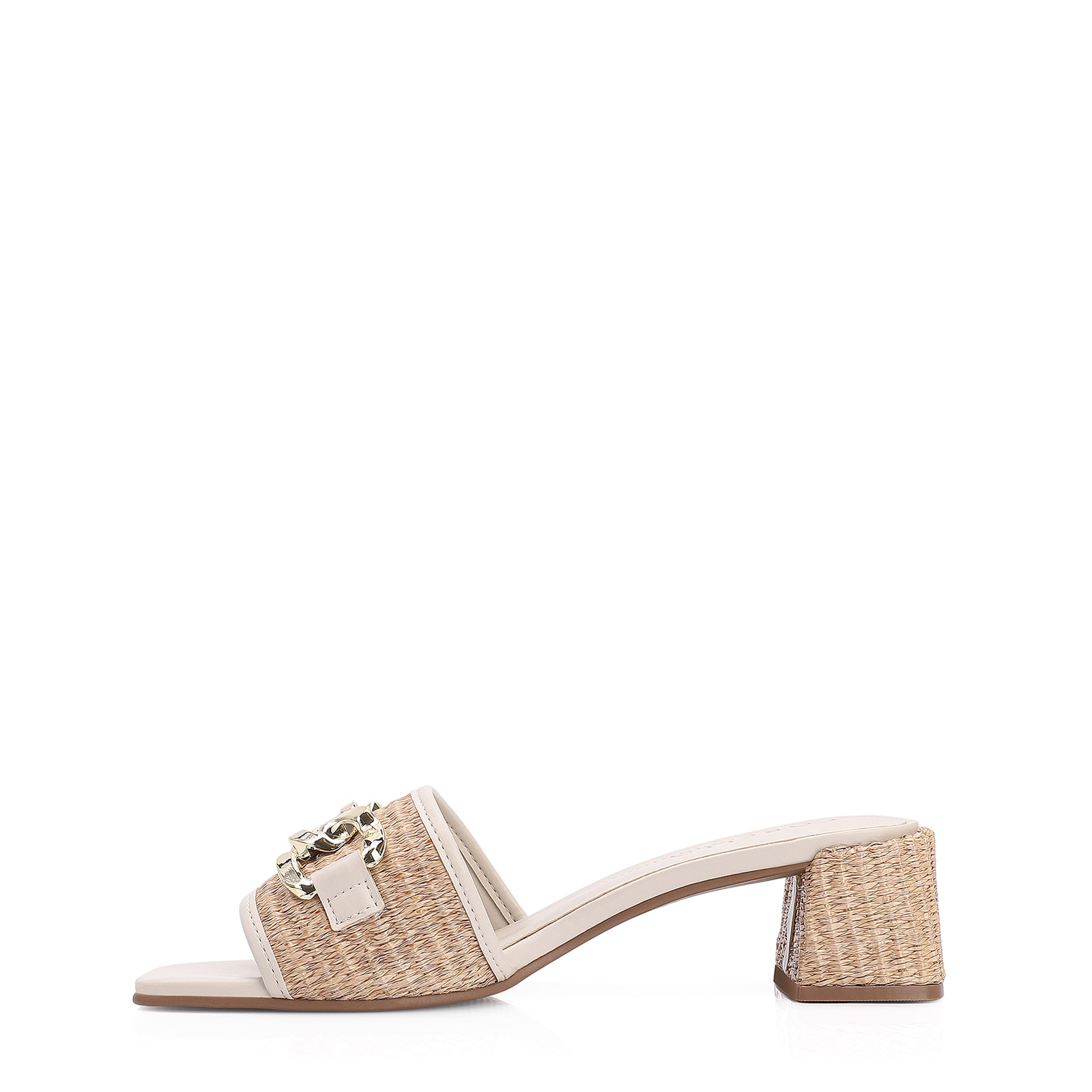 Mule Alt Off White/Ráfia