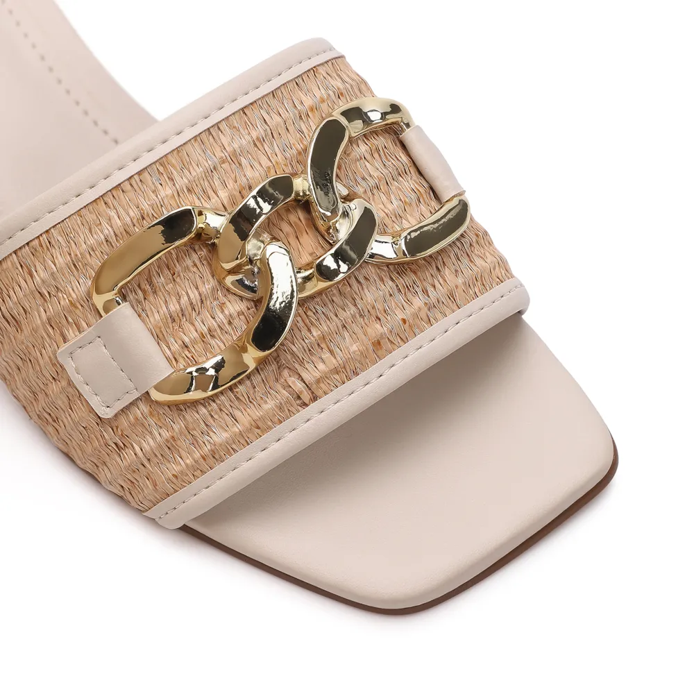 Mule Alt Off White/Ráfia - imagem 7
