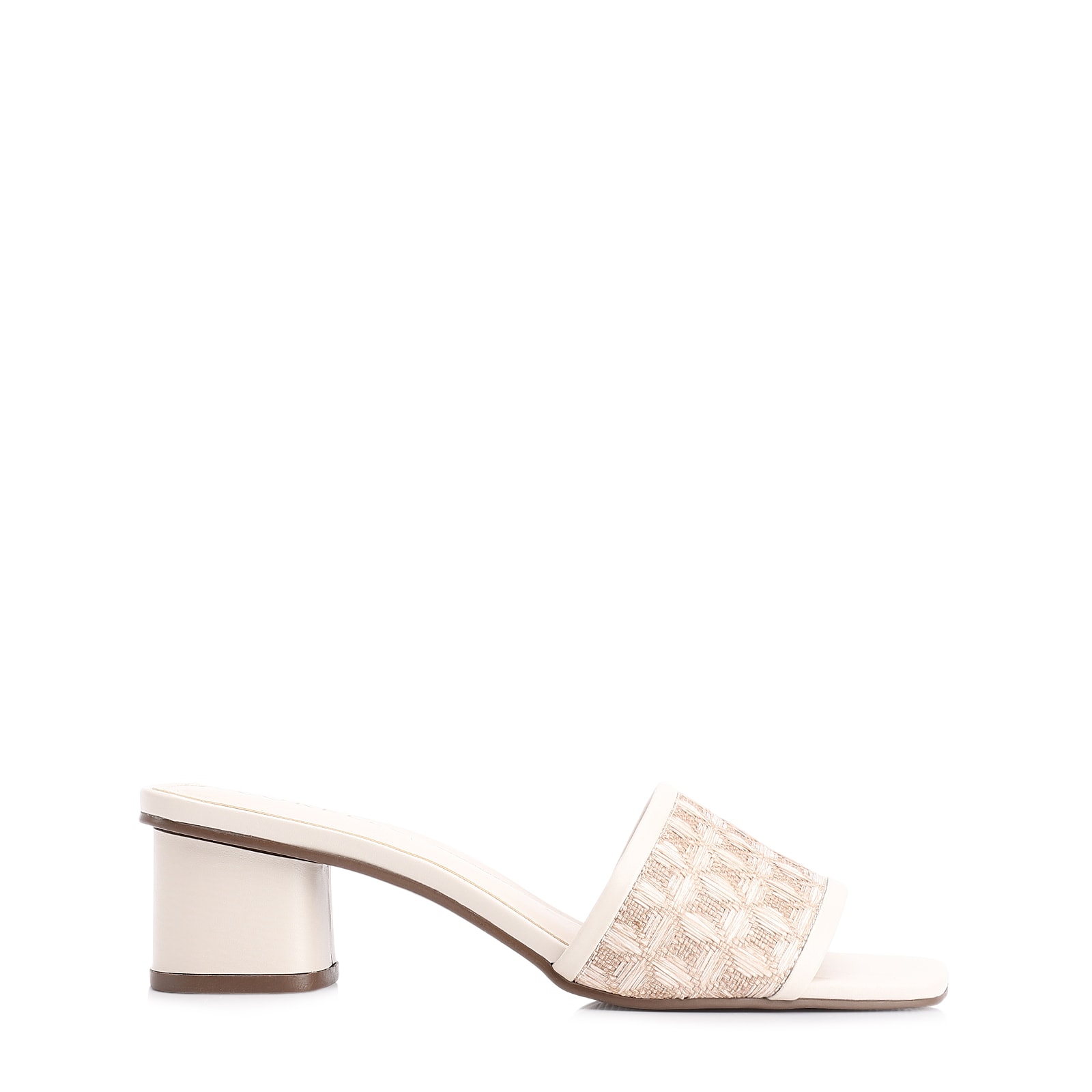 Mule Alt/Ráfia Mosaico Off White