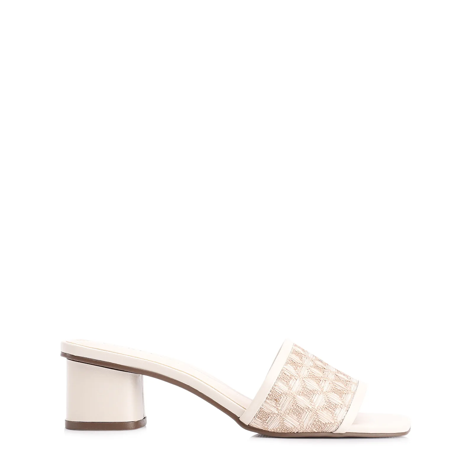 Mule Alt/Ráfia Mosaico Off White