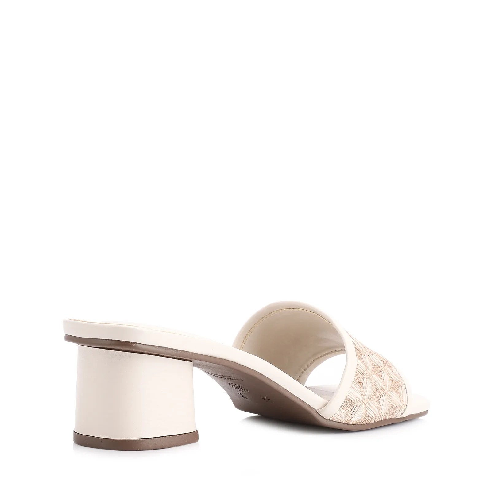 Mule Alt/Ráfia Mosaico Off White