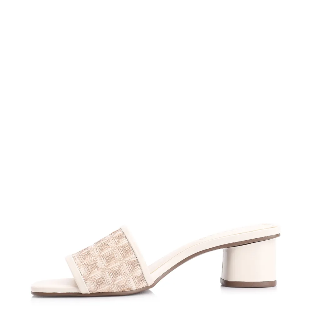 Mule Alt/Ráfia Mosaico Off White - imagem 5
