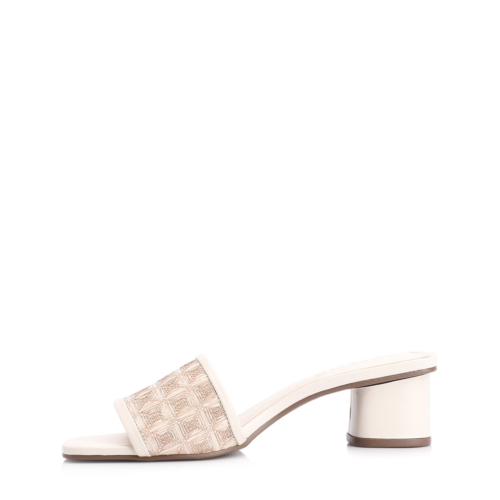 Mule Alt/Ráfia Mosaico Off White