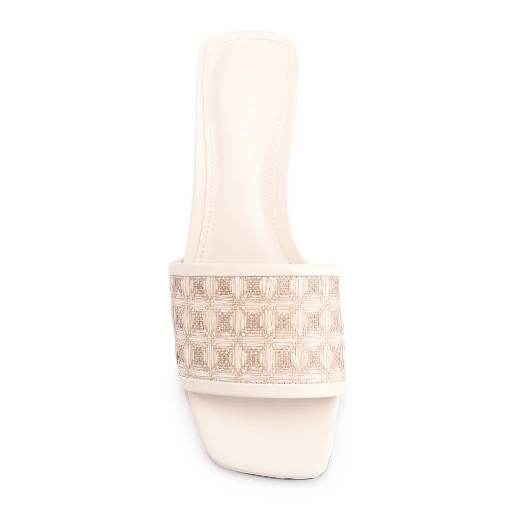 Mule Alt/Ráfia Mosaico Off White - imagem 6