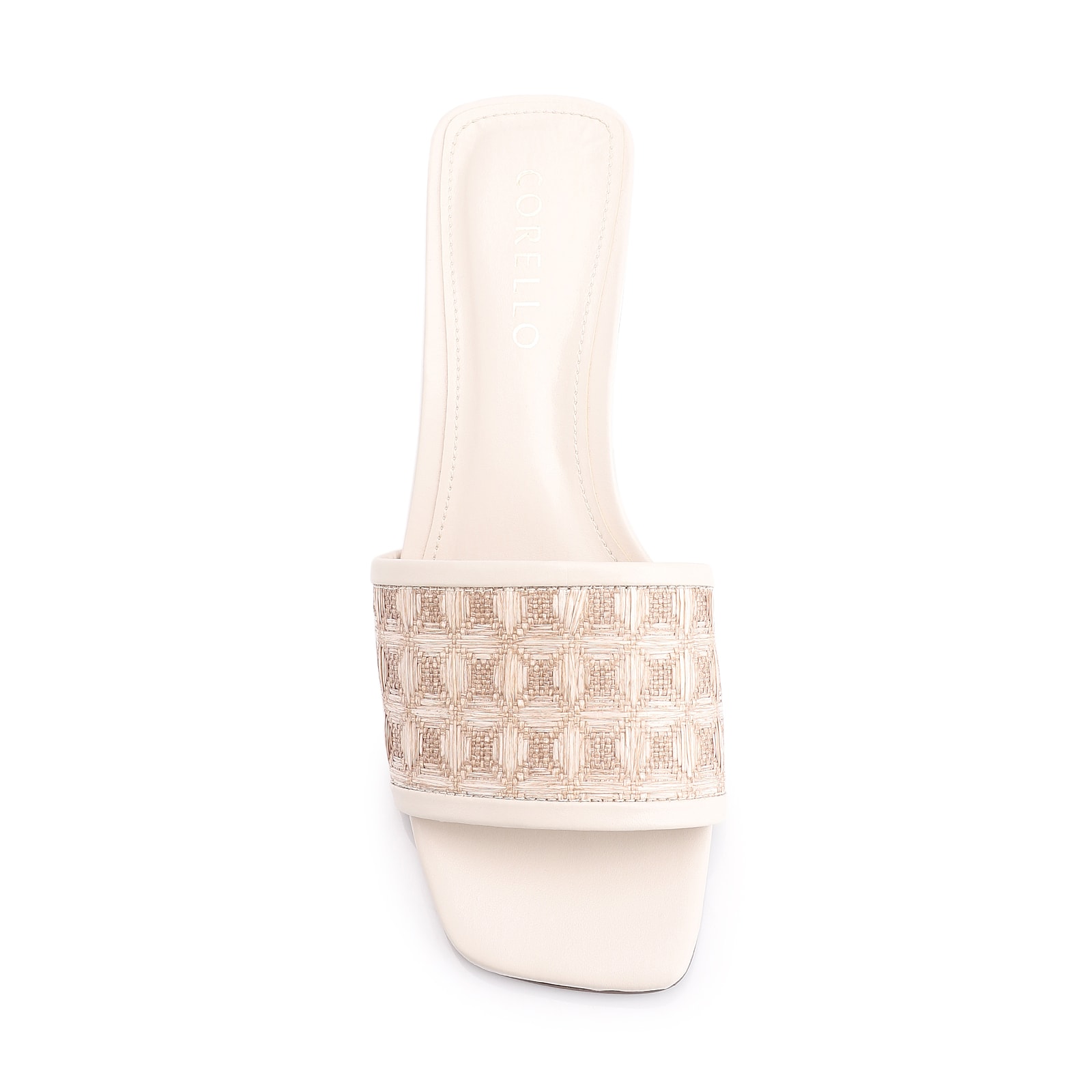 Mule Alt/Ráfia Mosaico Off White