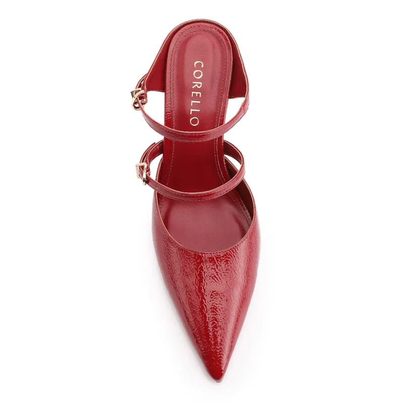 Mule Anabela Alt Verniz Vermelho - foto 6