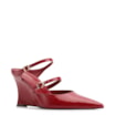 Mule Anabela Alt Verniz Vermelho - imagem 1