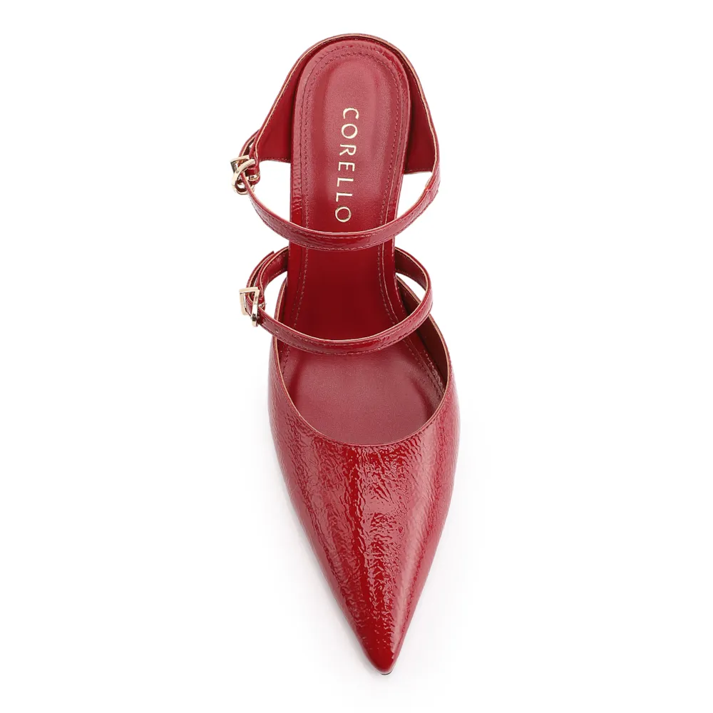 Mule Anabela Alt Verniz Vermelho - imagem 6