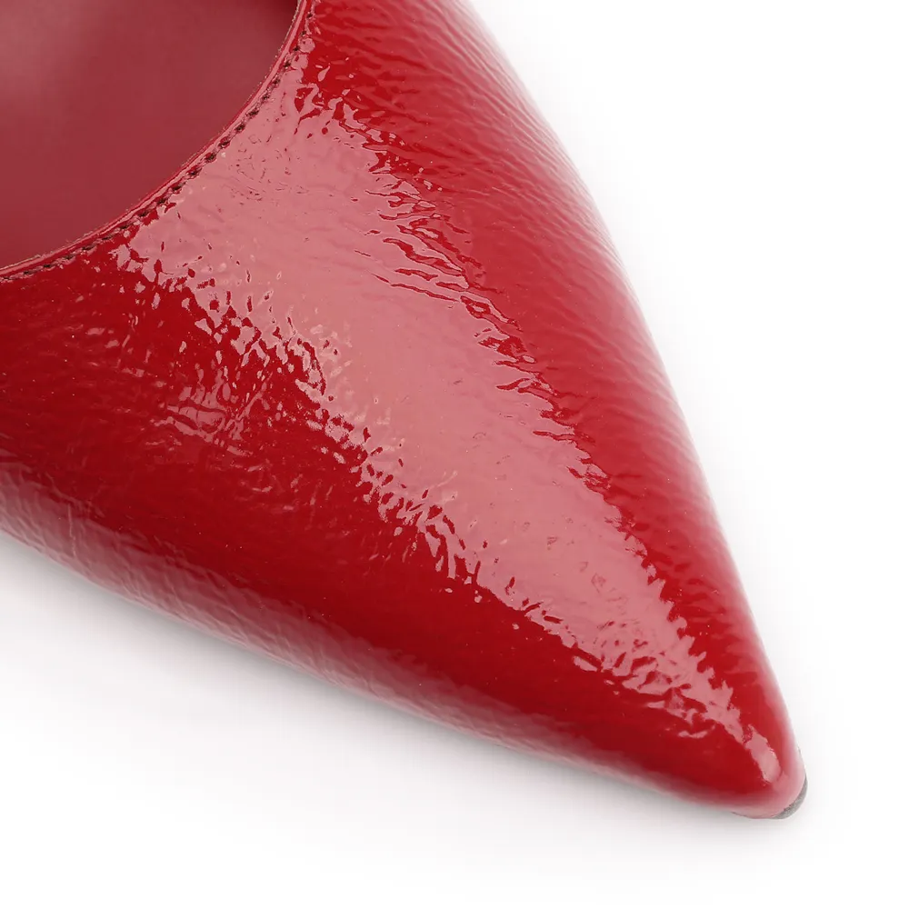 Mule Anabela Alt Verniz Vermelho - imagem 7