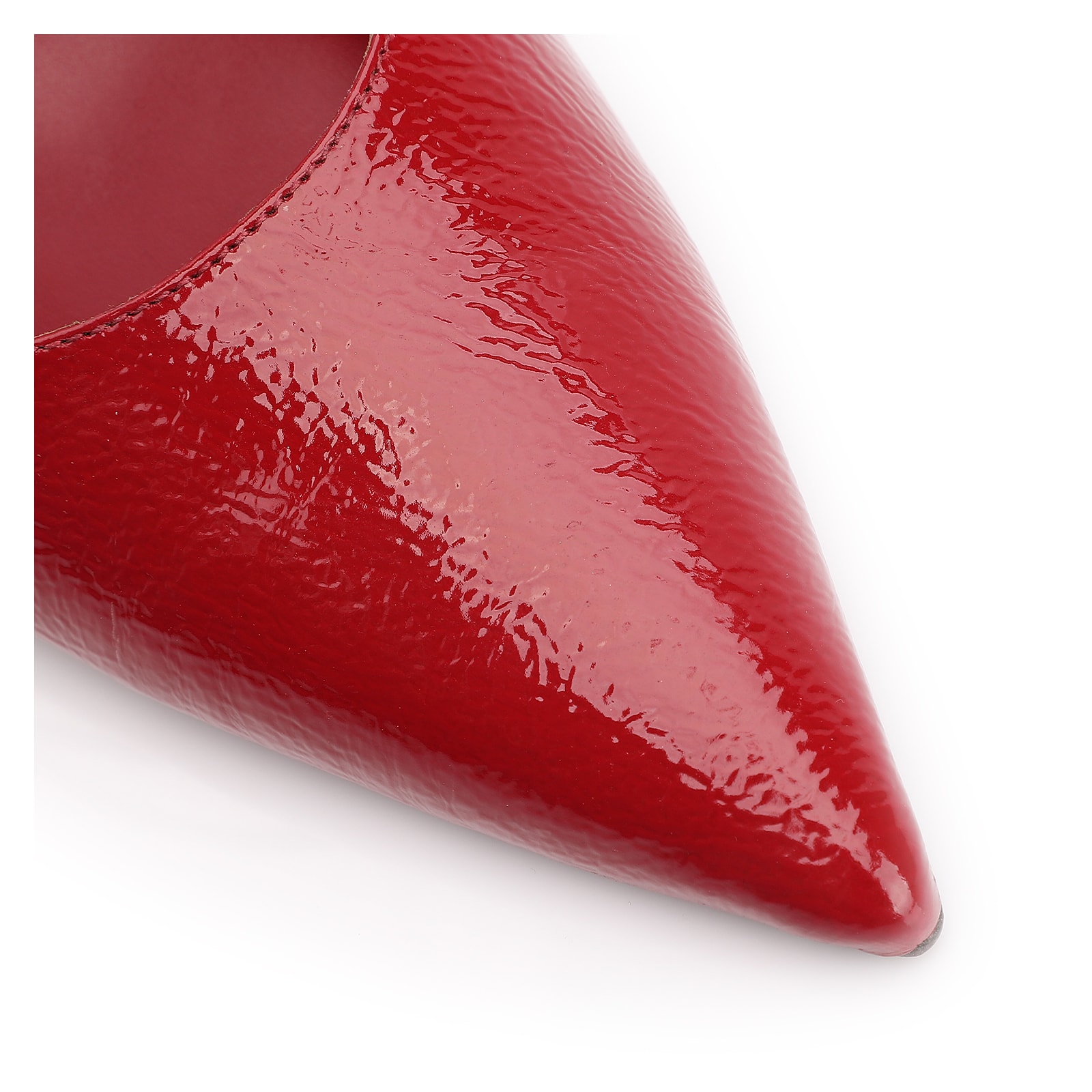 Mule Anabela Alt Verniz Vermelho