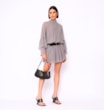 Mule Anabela Toe Ring Couro Preto - imagem 8