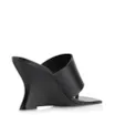 Mule Anabela Toe Ring Couro Preto - imagem 4